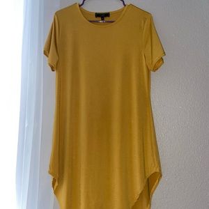 Yellow mustard dress